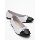 Forever & Always Rayne Cap Zehenpartie Leder Ballerinas Damen