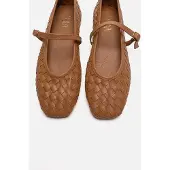 Forever & Always Yevora Leder Geflochtener Riemen Ballerina