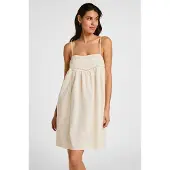 Hunkemoller Slipdress Embroidery Weiß