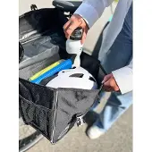 Markenlos Fahrradtasche Amsterdam 30L, wasserabweisend und verstärkt – schwarz