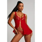 Hunkemoller Babydoll Seraphina Rot