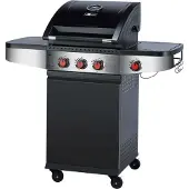 El Fuego Gasgrill "Houston" mit 3 Brenner je 3,0 kW +1 Seiten Brenner 2,5 kW
