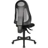 Topstar Bürodrehstuhl (mit Synchrontechnik / schwarz/hellgrau 420-530 mm) - FR100 G208
