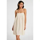Hunkemoller Slipdress Embroidery Weiß