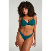 Hunkemoller Bikini Slip mit hohem Beinausschnitt Eclipse Grün