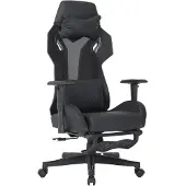Home24 Gamingchair - Anthrazit / Schwarz - Mesh / Kunstleder