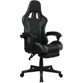 Home24 Gamingchair - Schwarz / Grau - Kunstleder