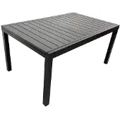 Kondela Gartenausziehtisch Riko 160/240 - schwarz