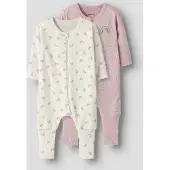 Name it Schlafanzug "NBFNIGHTSUIT 2P ZIP FF JET RAINBOW NOOS" Packung, 2 aus Baumwolle, regular fit, pflegeleichtes Jersey-Material