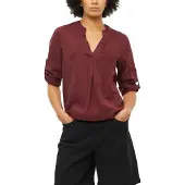s.Oliver Red Label Shirtbluse krempelbar, kühlender Leinenmix
