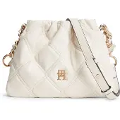 Tommy Hilfiger Umhängetasche "TH FEMININE MINI CROSSOVER" Damen Schultertasche, Handtasche mit goldfarbener Zierkette