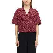 s.Oliver Druckbluse Sommerbluse mit Allover-Print