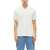 s.Oliver Herren Polo-Shirt – Regular Fit, Jacquard-Struktur, Kurzarm
