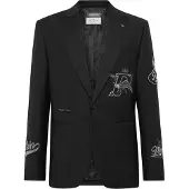 Philipp Plein Straight Regular Fit Blazer Beers Patches