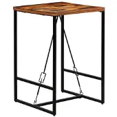 Helloshop26 Hochstuhl Stehtisch Bar Bistro aus massivem recyceltem Holz 106 cm 0902096