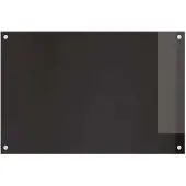 vidaXL Küchenrückwand 2 pcs Schwarz 90 x 60 cm Gehärtetes Glas