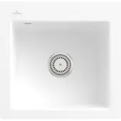 Villeroy & Boch Keramikspüle 33151FRW, Subway 50 S flat Flächenbündige Spüle - inkl.
