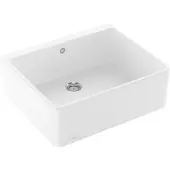 Villeroy & Boch VB Spülstein 60 X Spülstein Einzelbecken 636001 595x500mm Weiß Alpin CeramicPlus