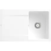 Villeroy & Boch Keramikspüle 33341FKG, Siluet 45 flat Flächenbündige Spüle - inkl.