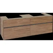 Villeroy & Boch V&B Waschtischunterschrank Collaro 160x54,8x50cm, f 2 WT, kansas oak