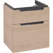 Villeroy & Boch Subway 2.0 Waschtischunterschrank, 2 Auszüge, Waschbecken mittig, 537x590x423mm, A90810VJ