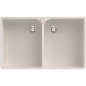 Villeroy & Boch VB Spülstein 90 X Spülstein Doppelbecken 639002 900x550mm Crema CeramicPlus