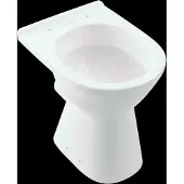 Villeroy & Boch V&B Stand-Flachspül-WC VICARE 35,5x49cm, randlos, Abg. waag., weiß