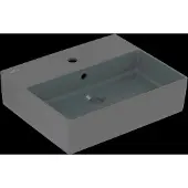 Villeroy & Boch V&B Waschtisch Memento 2.0 50x42cm, Hahnl., m ÜL, graphite C-plus