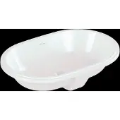 Villeroy & Boch Architectura Onderbouwwastafel Ovaal zonder kraangat 63x43x17,5 cm Alpin Wit CeramicPlus