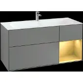 Villeroy & Boch V&B Waschtischunterschrank Finion 119,6x59,1cm, Reg re gol m, Oli. m Lac