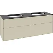 Villeroy & Boch V&B Waschtischunterschrank Finion 160x60,3cm, Abd.-Pl. bla m, si Gr m Lac