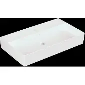 Villeroy & Boch Memento 2.0 Wandwaschbecken, 1 Hahnloch, ohne Überlauf, ungeschliffen, 800x470mm, 4A228101, Farbe: weiß-alpin