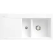 Villeroy & Boch Keramikspüle 67121FR1, Subway 60 flat Flächenbündige Spüle - inkl.