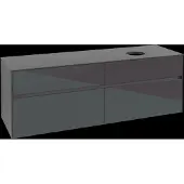 Villeroy & Boch V&B Waschtischunterschrank Collaro 160x54,8x50cm, WT rechts, Glossy Grey