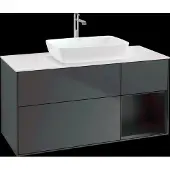 Villeroy & Boch V&B Waschtischunterschrank Finion 120cm, Pl w m, Rg b m Lac, md bl. m Lac
