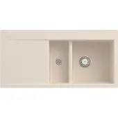 Villeroy & Boch V&B Einbauspüle SUBWAY 60 FLAT 965x475mm Be re Handbet ivory