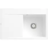 Villeroy & Boch Keramikspüle 33471FKG, Subway Style 45 Flat Einbauspüle - inkl.