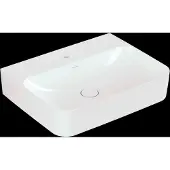 Villeroy & Boch Finion Aufsatzwaschtisch 60 x 47 cm mit Hahnloch, mit ViFlow Überlauf