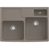 Villeroy & Boch V&B Spülstein Doppelbecken 895x630mm Handbet timber