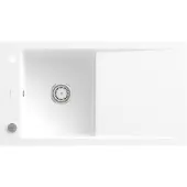 Villeroy & Boch Keramikspüle 33072FRW, Timeline 50 flat Flächenbündige Spüle - inkl.