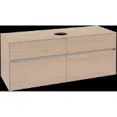 Villeroy & Boch V&B Waschtischunterschrank Collaro 140x54,8x50cm, WT mittig, Nordic Oak