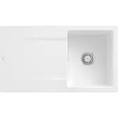 Villeroy & Boch Keramikspüle 333501RW, Siluet 50 Einbauspüle - inkl.