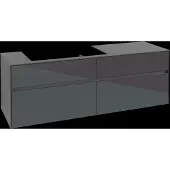 Villeroy & Boch Collaro Waschbeckenunterschrank, 4 Auszüge, wandhängend, Waschbecken links, 1600x548x500mm, C02600FP
