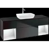 Villeroy & Boch V&B Waschtischunterschrank Finion 160cm, Pl b m, Reg wh. m Lac, bla m Lac