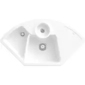 Villeroy & Boch 670801R1 Eckspüle Solo Eck 1075x600mm Ablgarn.