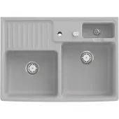 Villeroy & Boch Keramikspüle 632392SM, Spülstein Doppelbecken Spülsteine - inkl.