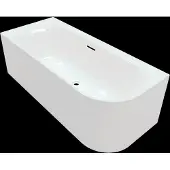 Villeroy & Boch Loop & Friends Oval Duo Vorwand-Badewanne, 180 x 80 cm für Eckeinbau links