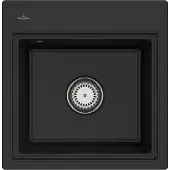 Villeroy & Boch Keramikspüle 33551FJ0, Subway Style 50 S Flat Flächenbündige Spüle - inkl.
