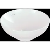 Villeroy & Boch Loop & Friends Aufsatzwaschbecken, 380x380x120mm, ohne Überlauf, ohne Hahnloch, 4A4501R1, Farbe: Alpinweiß CeramicPlus