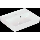 Villeroy & Boch Collaro Handwaschbecken, 1 Hahnloch, mit Überlauf, ungeschliffen, 450x370mm, 43344501, Farbe: weiß-alpin